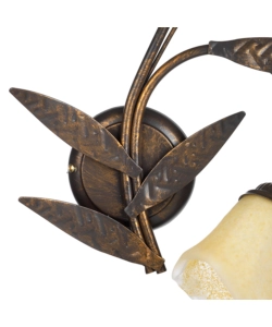 APPLIQUE 2 LUCE ONLI "ALGA" BRONZO E14